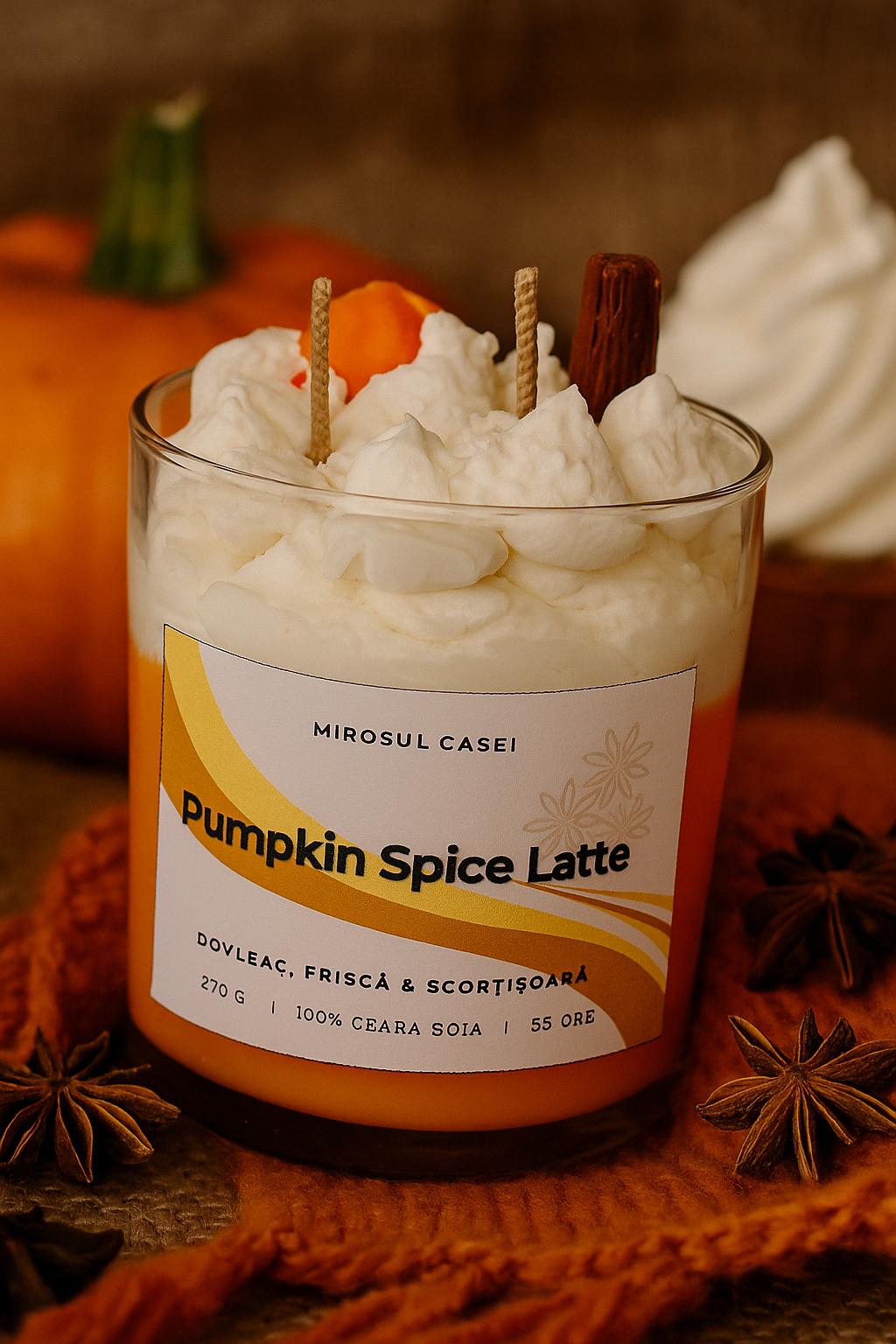 Latte cu dovleac și mirodenii - 270 g